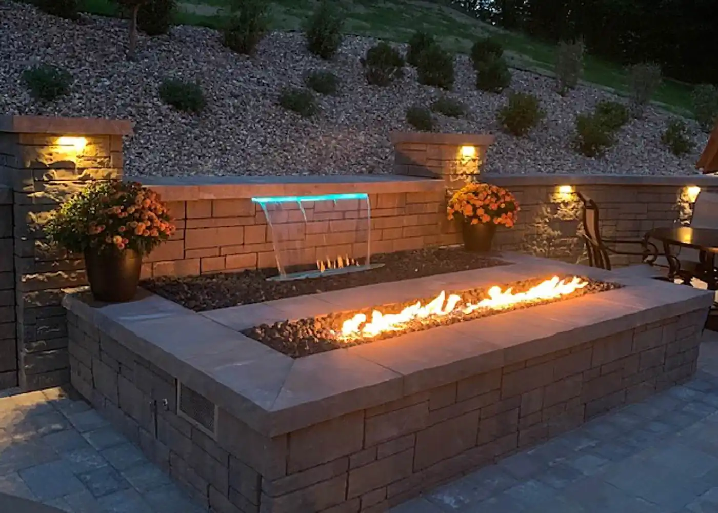 Hardscaping fire pit installation Greensboro NC