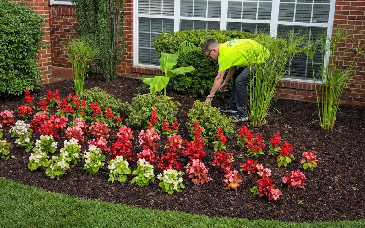 Landscape installation crew Green Clean Greensboro NC