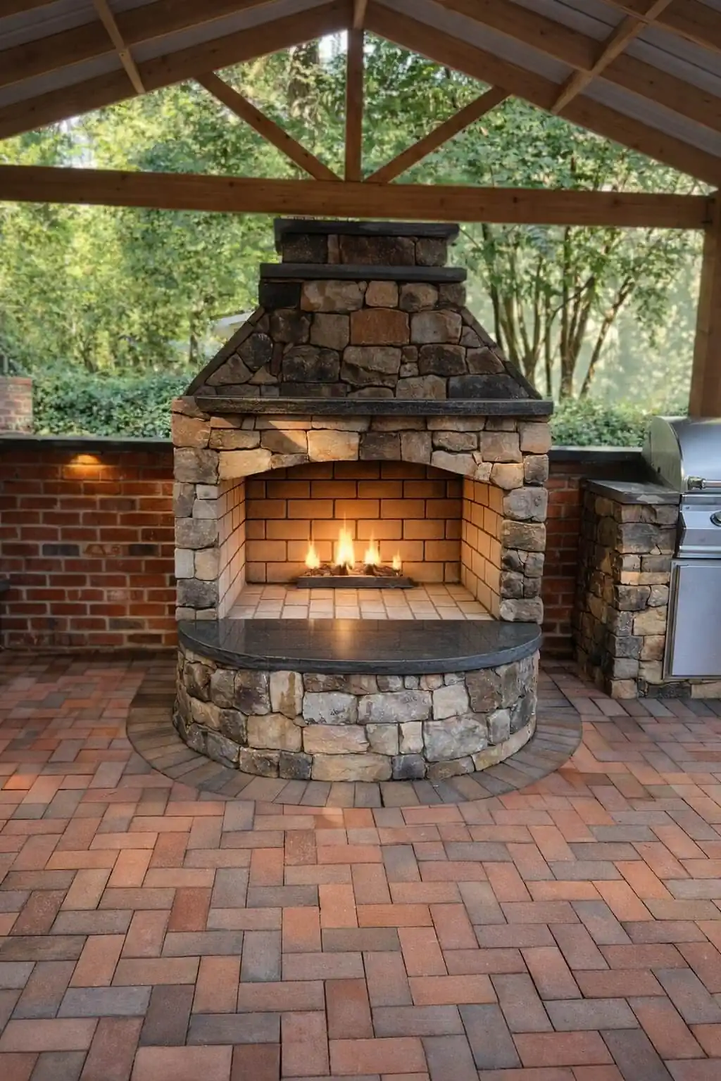 Outdoor Fireplace
