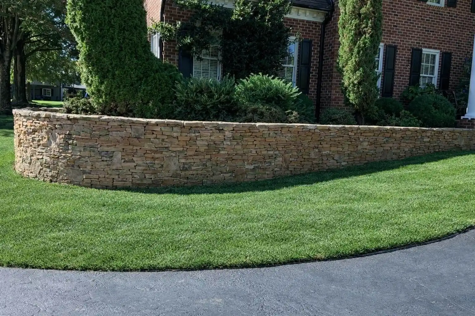 Retaining wall installation Greensboro NC